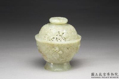 图片[2]-Jade incense burner carved with the Eight Treasures, Qing dynasty (1644-1911)-China Archive